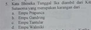 Kalimat Bhinneka Tunggal Ika Diambil Dari Kitab